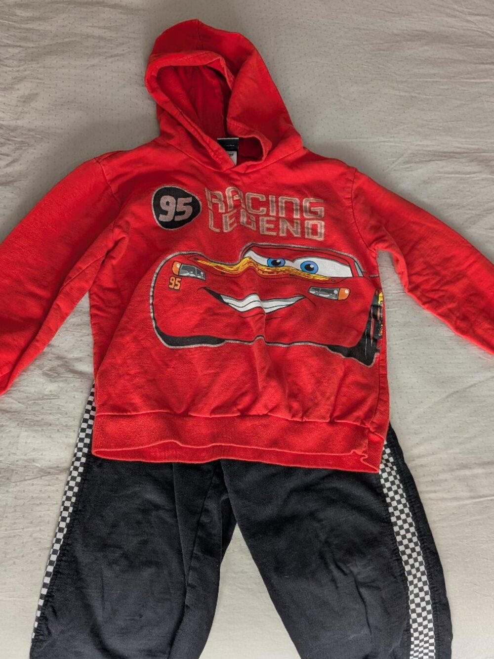Disney's Cars Lightening McQueen Hooded Jogging Suit
